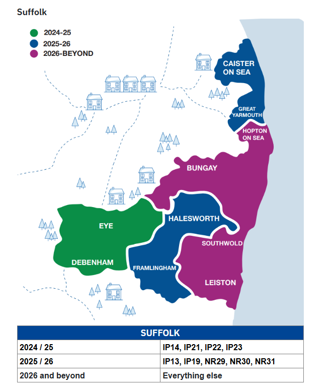 Smart Meter Suffolk Map