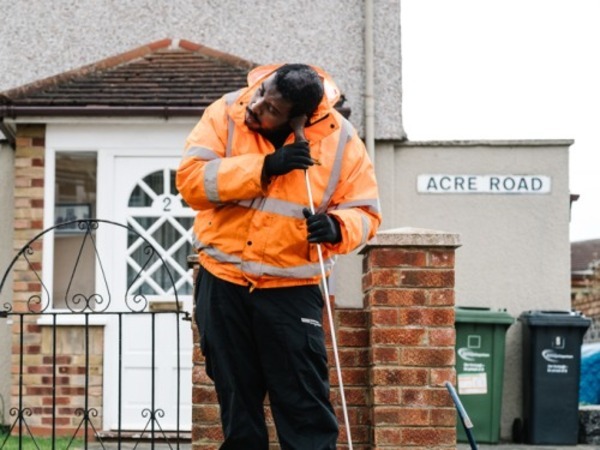 Essex & Suffolk Water employee working